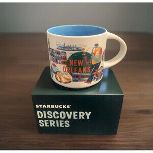 NEW Starbucks NEW ORLEANS Discovery Series Mug 14 0z 2024 in hands